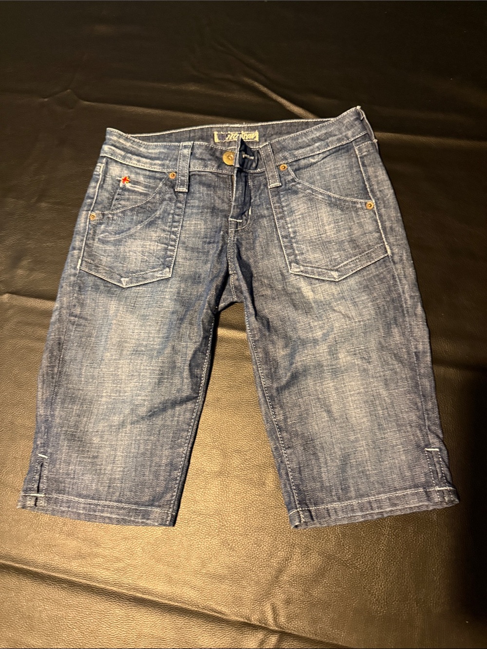 Hudson Jeans Women's Blue Denim Jean Shorts